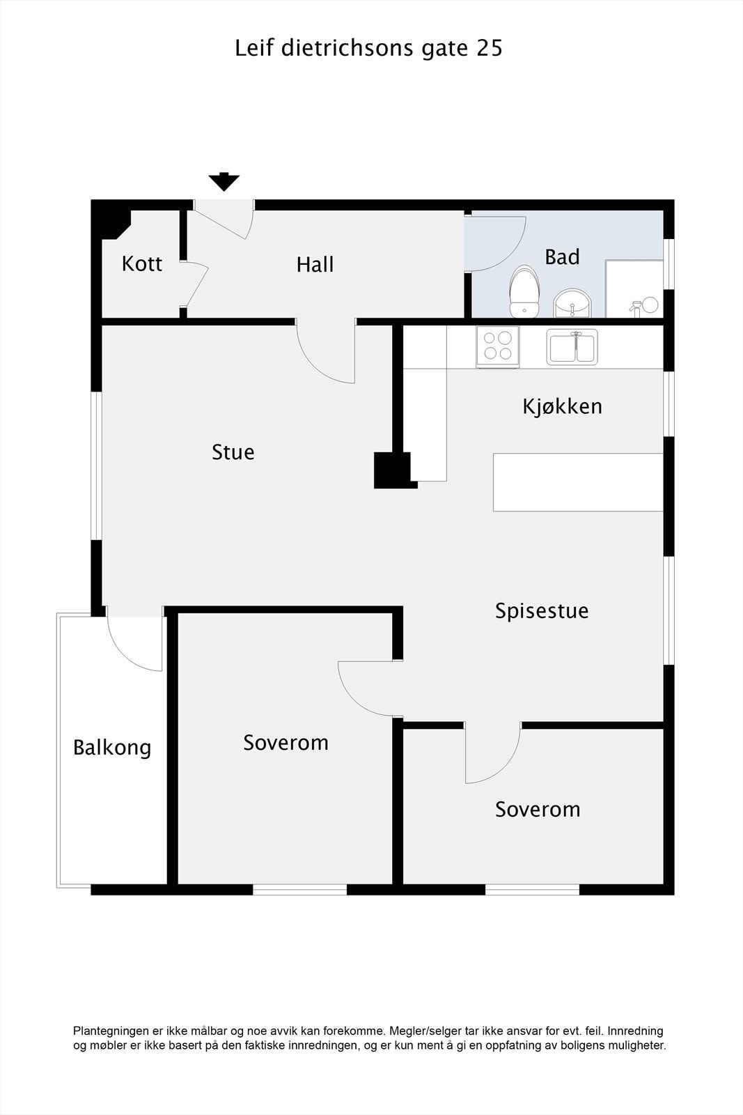 tegning leif dietrichsons gate 25 2D Galleribilde