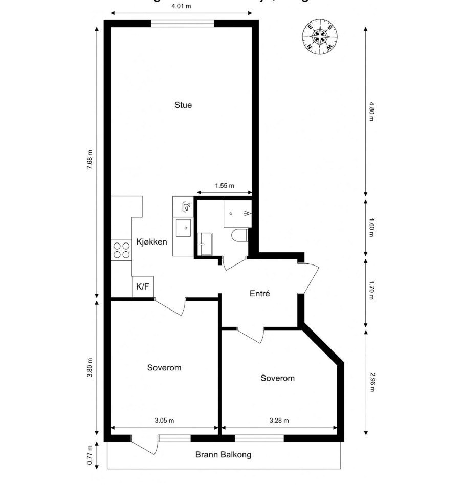 Planskisse Galleribilde
