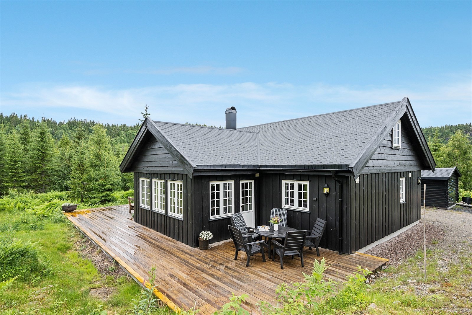 Stor terrasse Galleribilde