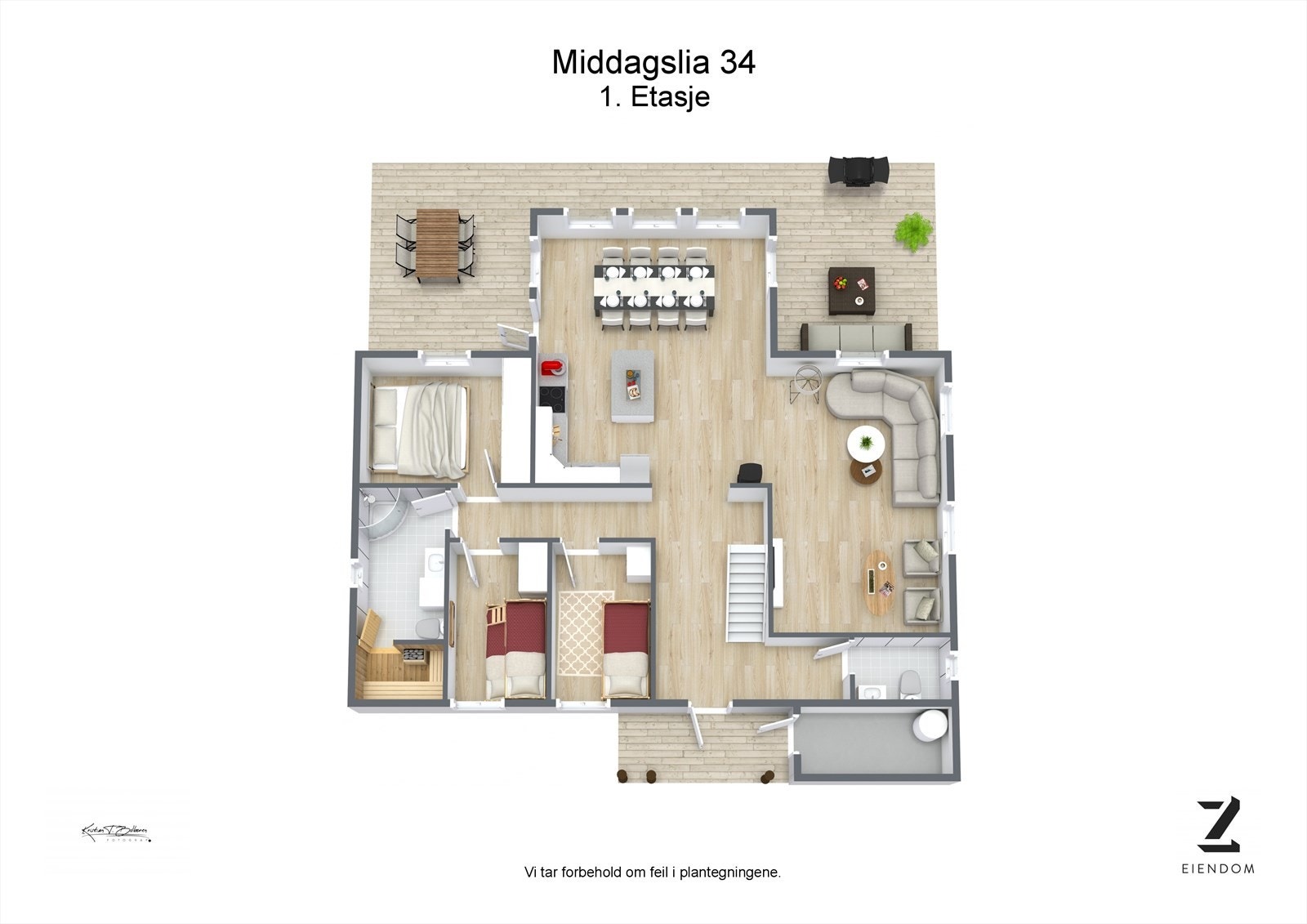 Plantegning 1-etasje Galleribilde