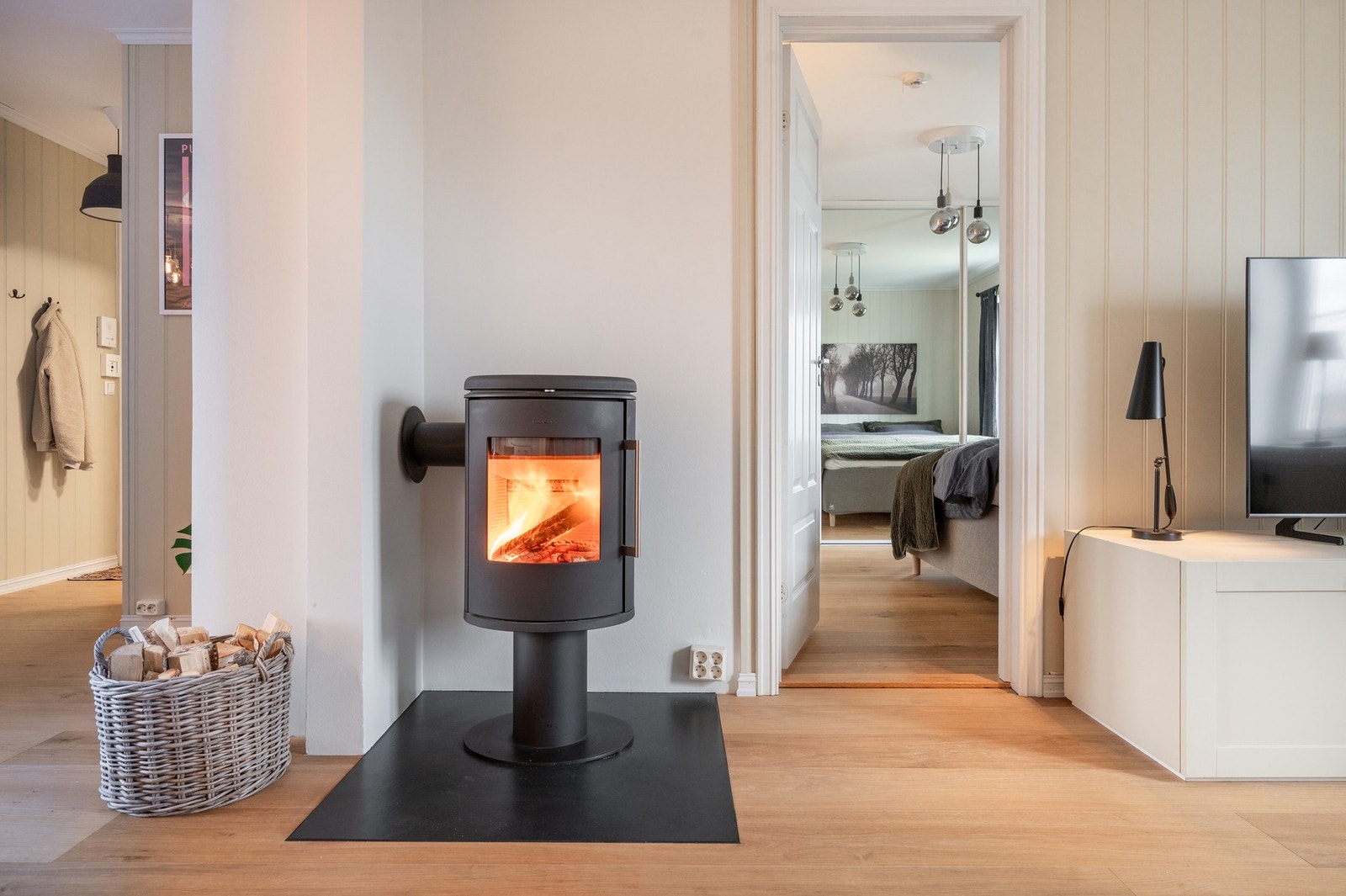 Nyere peisovn er energisparende og kost Galleribilde