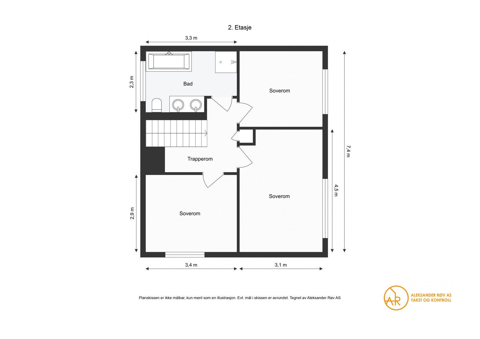 Plategning 2. etasje. Galleribilde