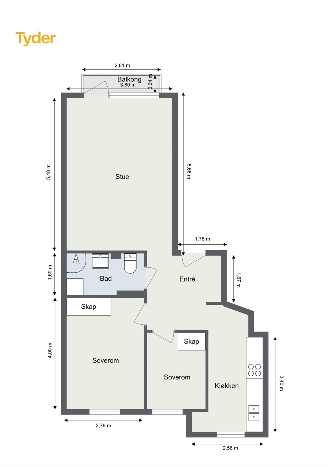 Plantegning 3.etasje. Galleribilde