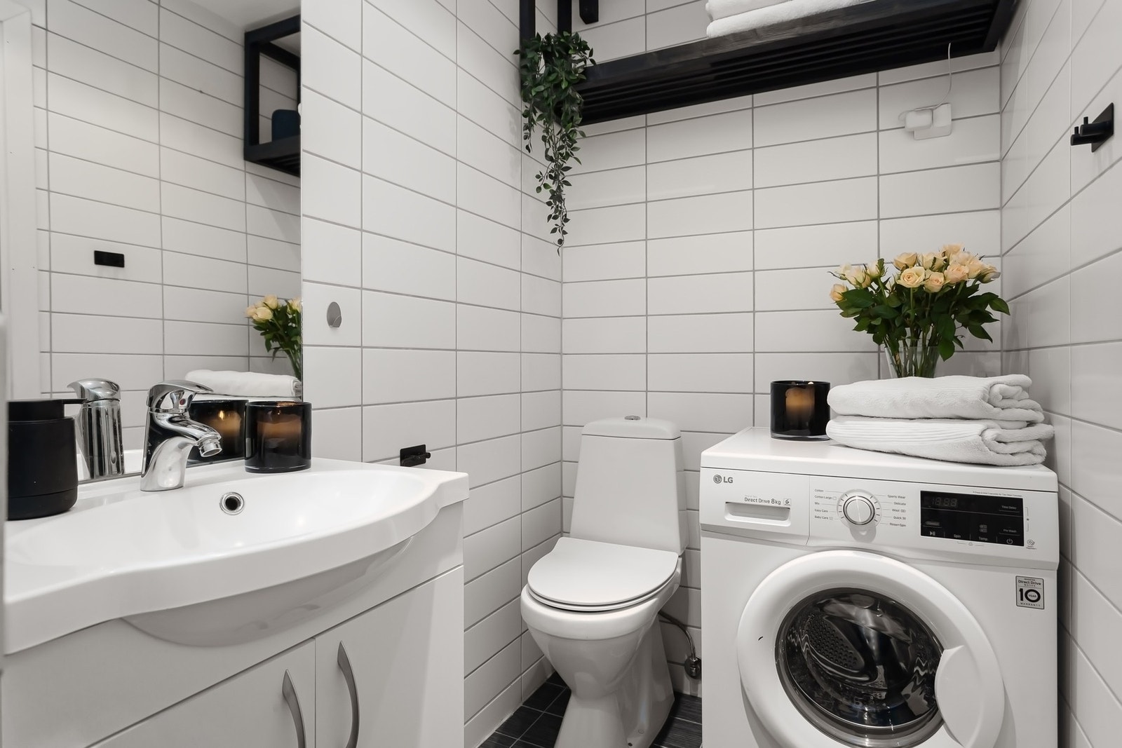 Opplegg for vaskemaskin etc. Galleribilde