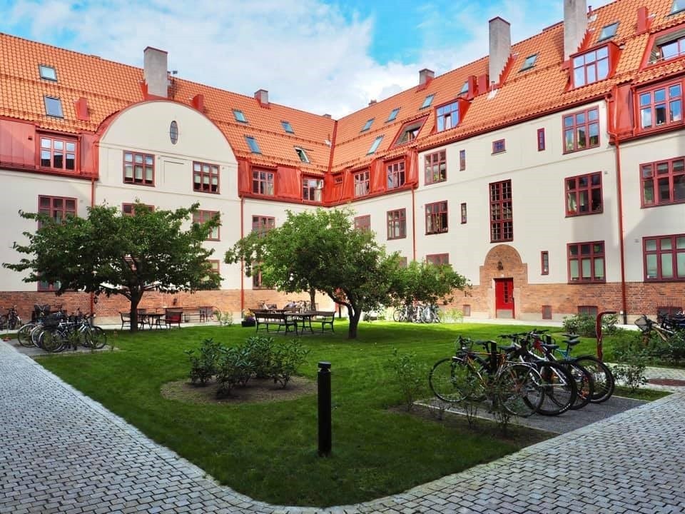 Private sommerbilder av den flotte gården. Galleribilde