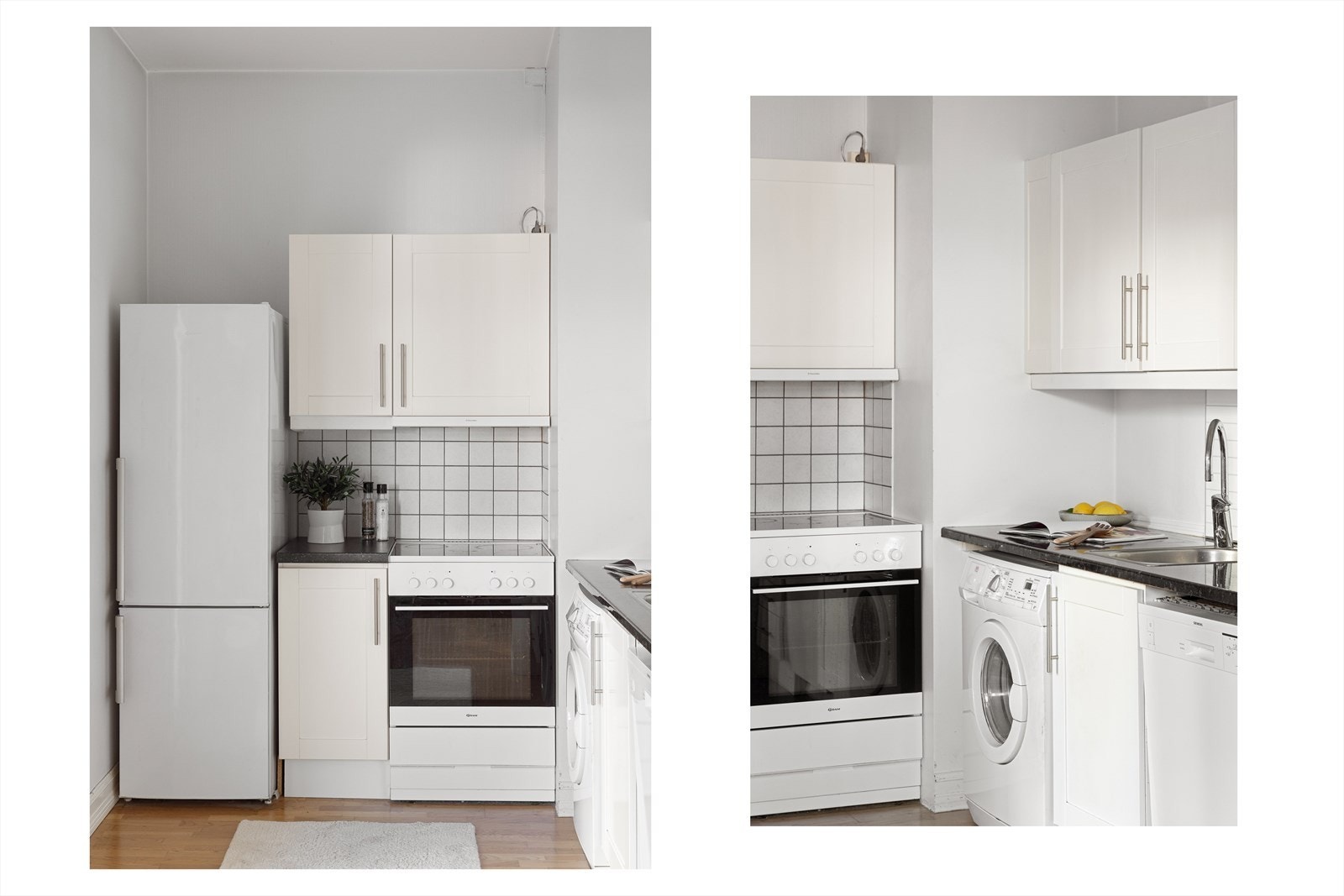 - Det er etablert opplegg for vaskemaskin på kjøkkenet - Galleribilde