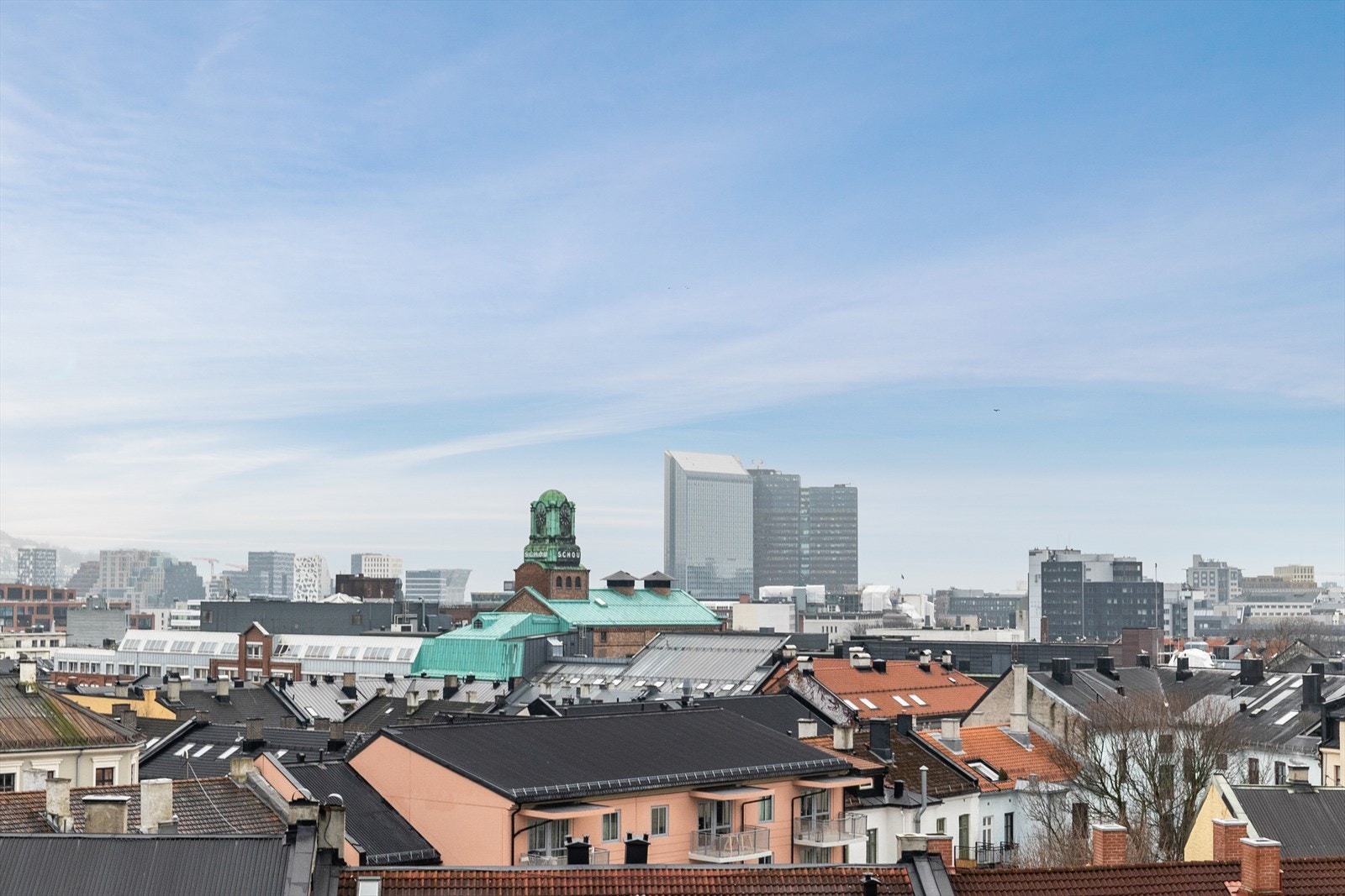 Utsikt takterrasse. Galleribilde