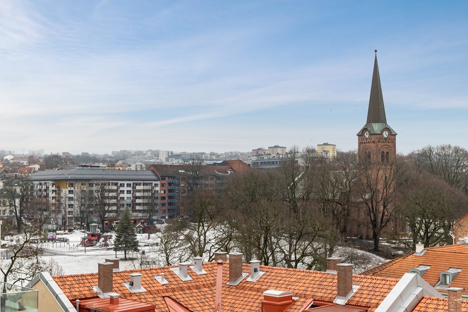 Utsikt takterrasse. Galleribilde