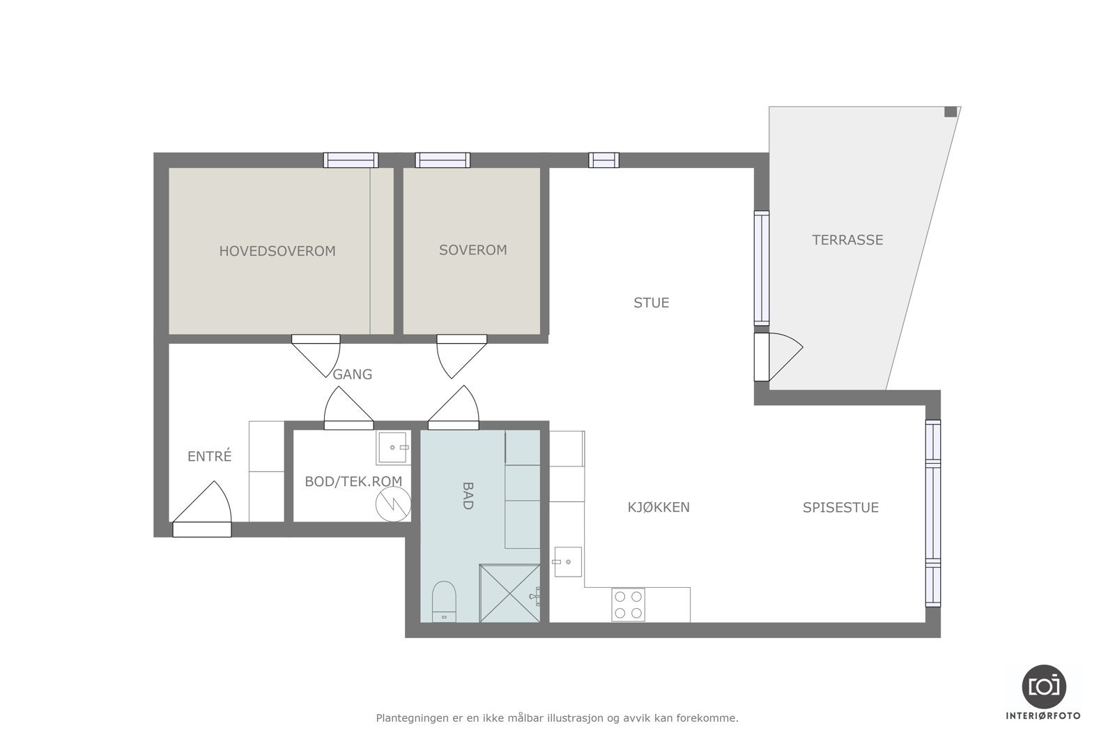 Plantegning Galleribilde