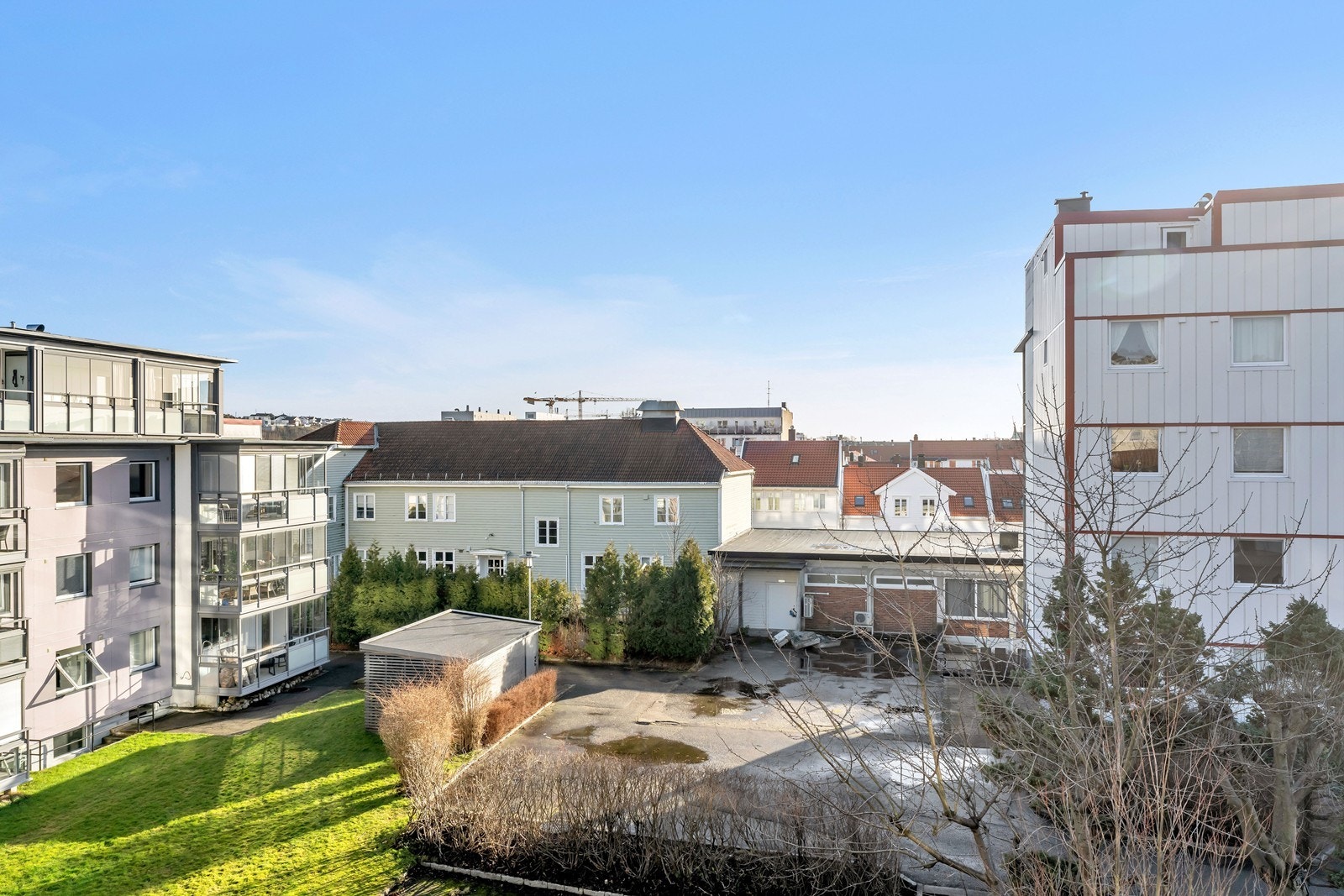 Utsikt fra balkongen Galleribilde