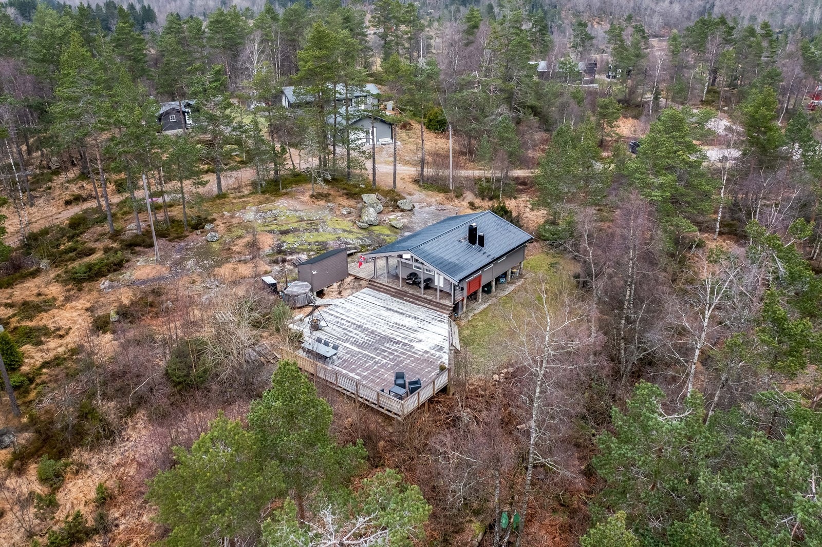 Eiendommen har gode solforhold. Galleribilde