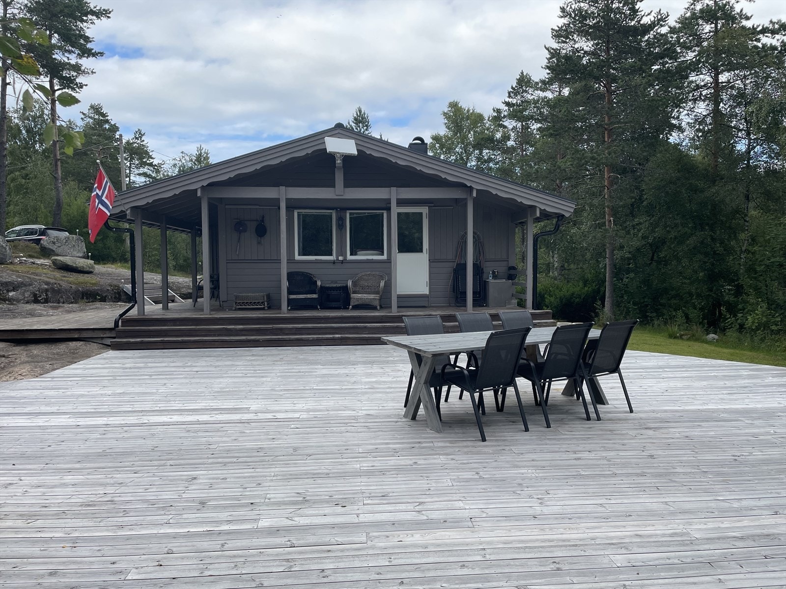 Idyllisk beliggende hytte nær lysløype, alpinanlegg og flotte turområder. Galleribilde