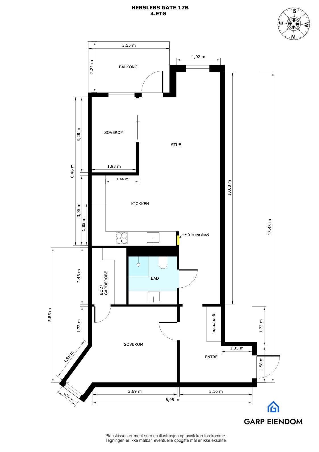 Plantegning - 4.etasje Galleribilde
