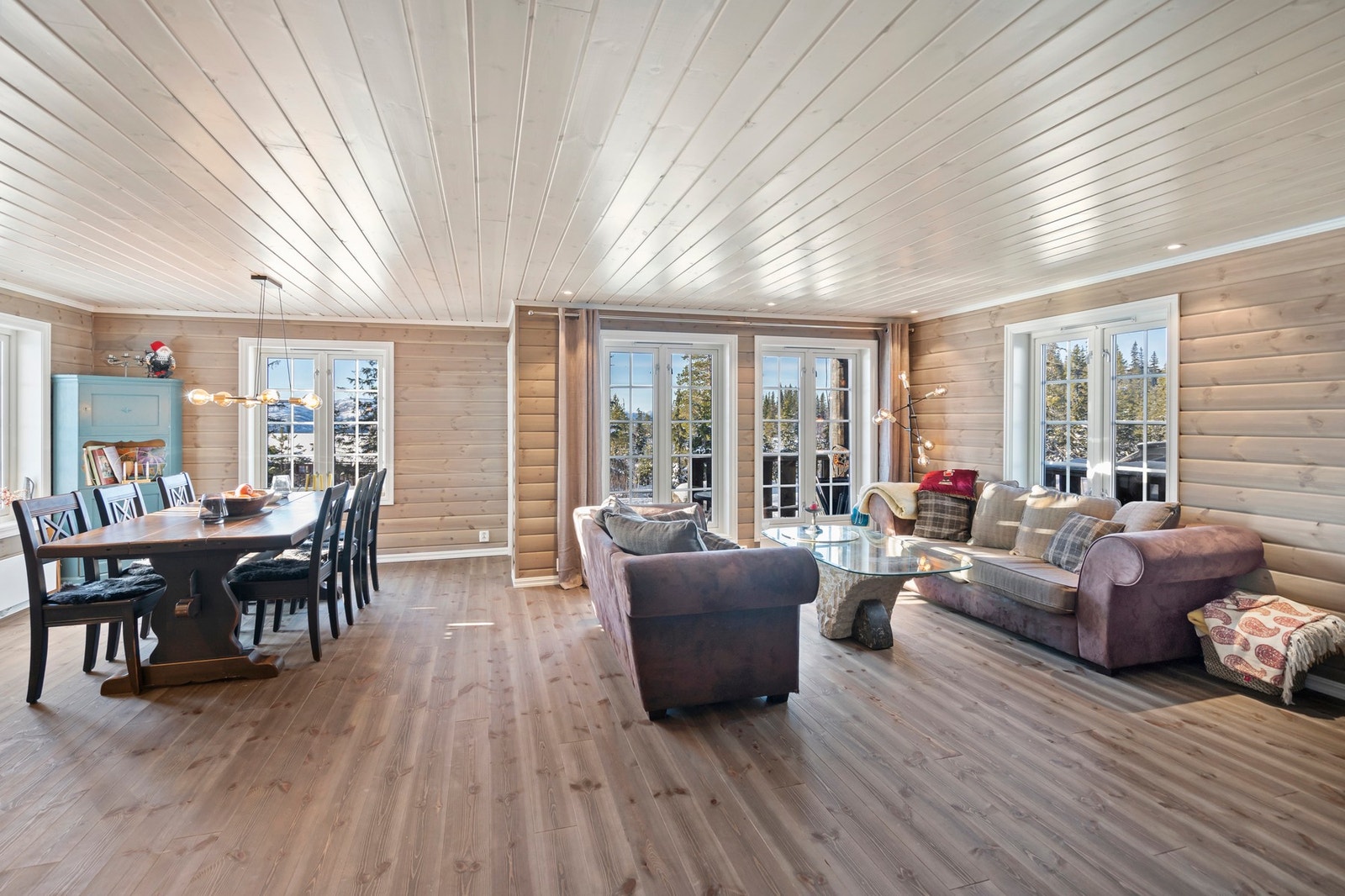 Stor stue med mye vindusflater Galleribilde