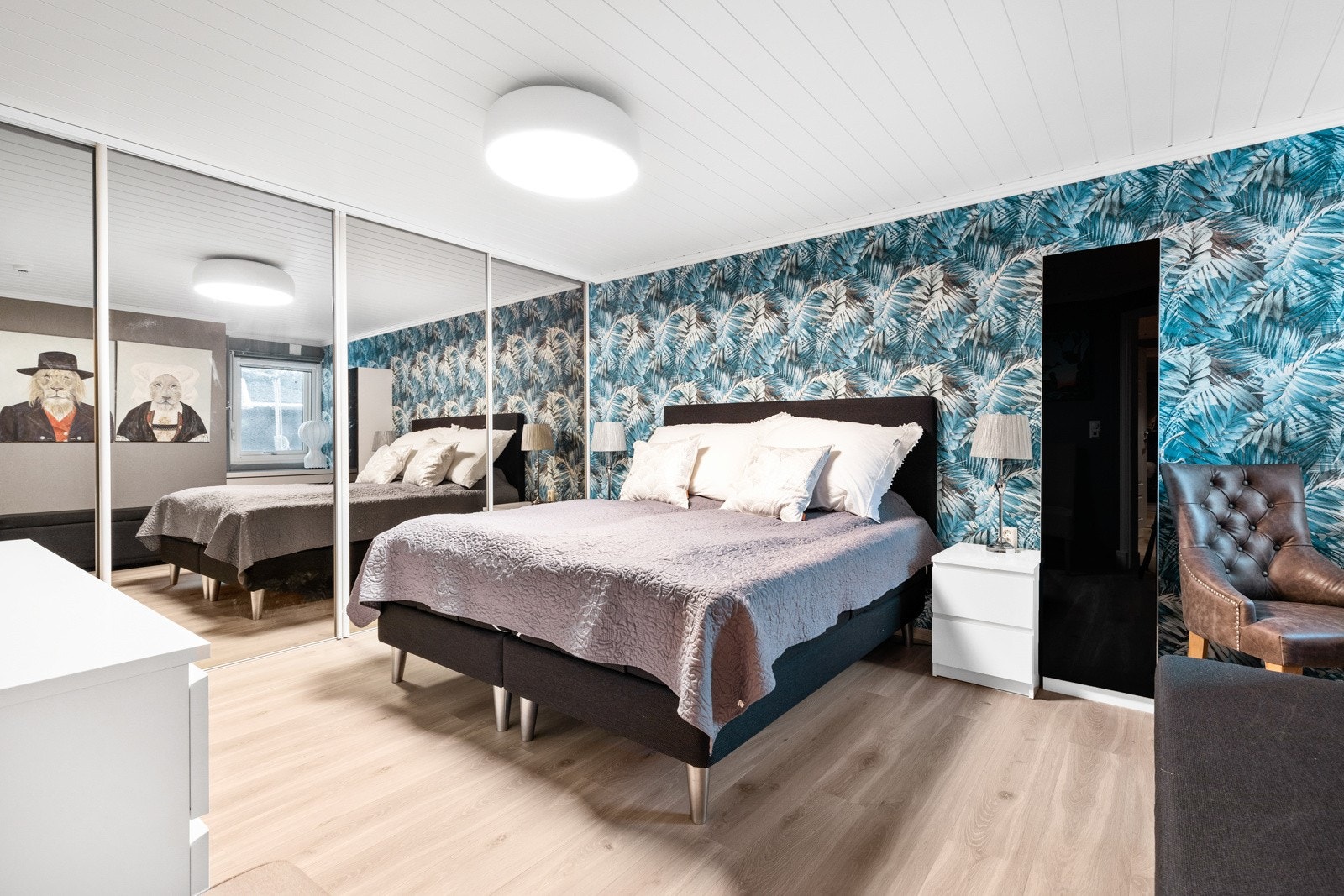 Flere av rommene har montert utvendig sunscreens Galleribilde