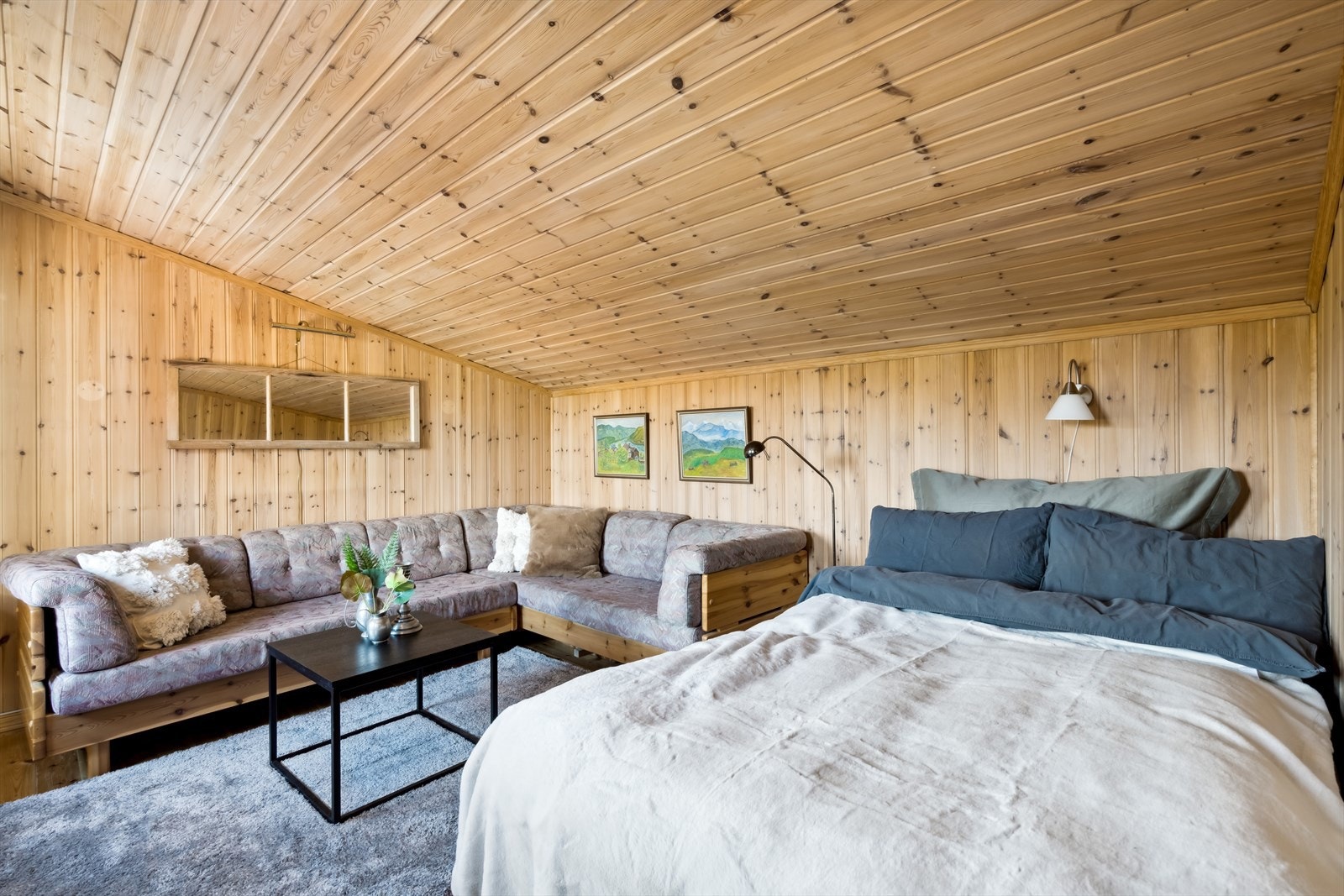 Tv-stue / Soverom med utgang til terrassse. Galleribilde