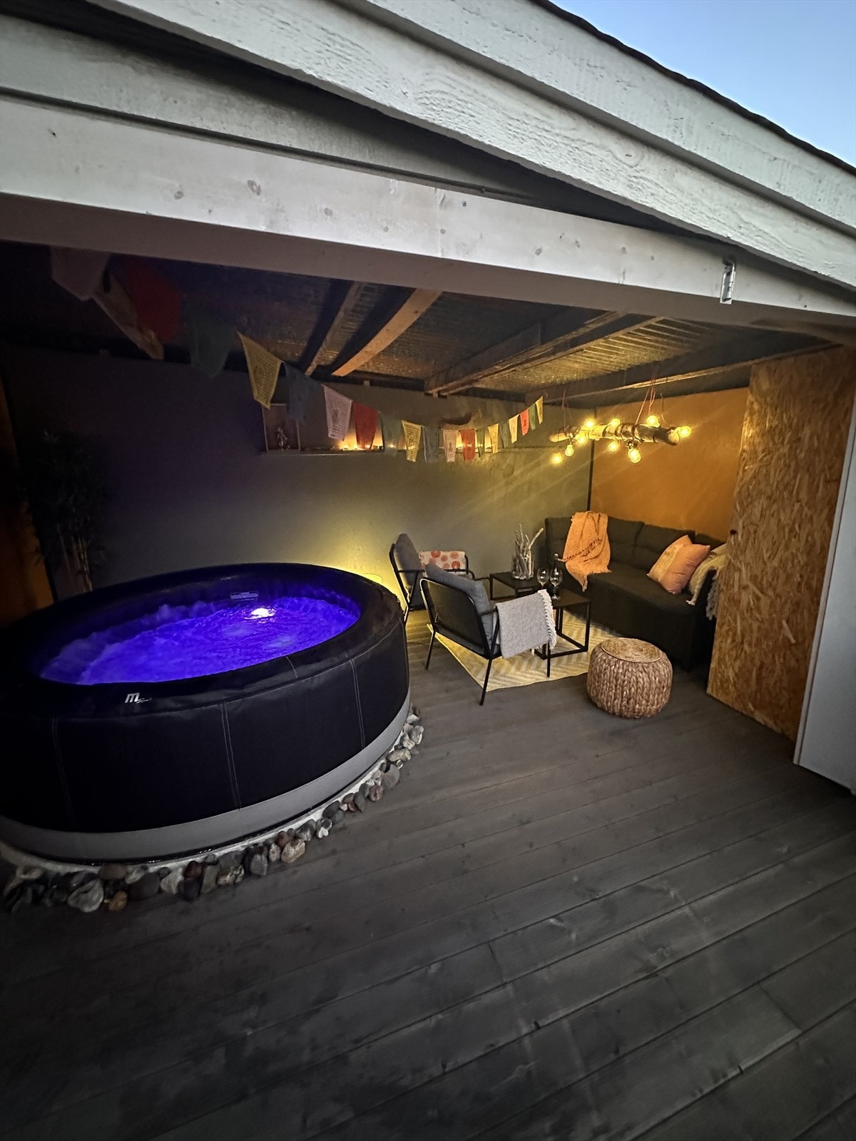 Her kan du nyte koselige kvelder ute - Privat bilde fra selger Galleribilde