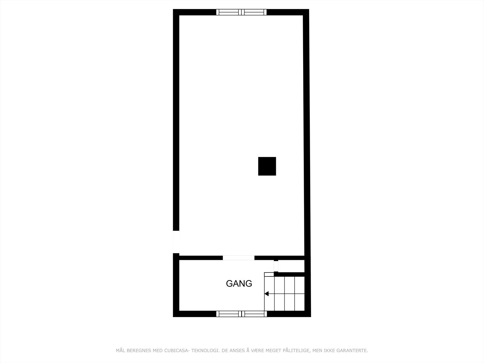 Plantegning loftsetasje. Galleribilde
