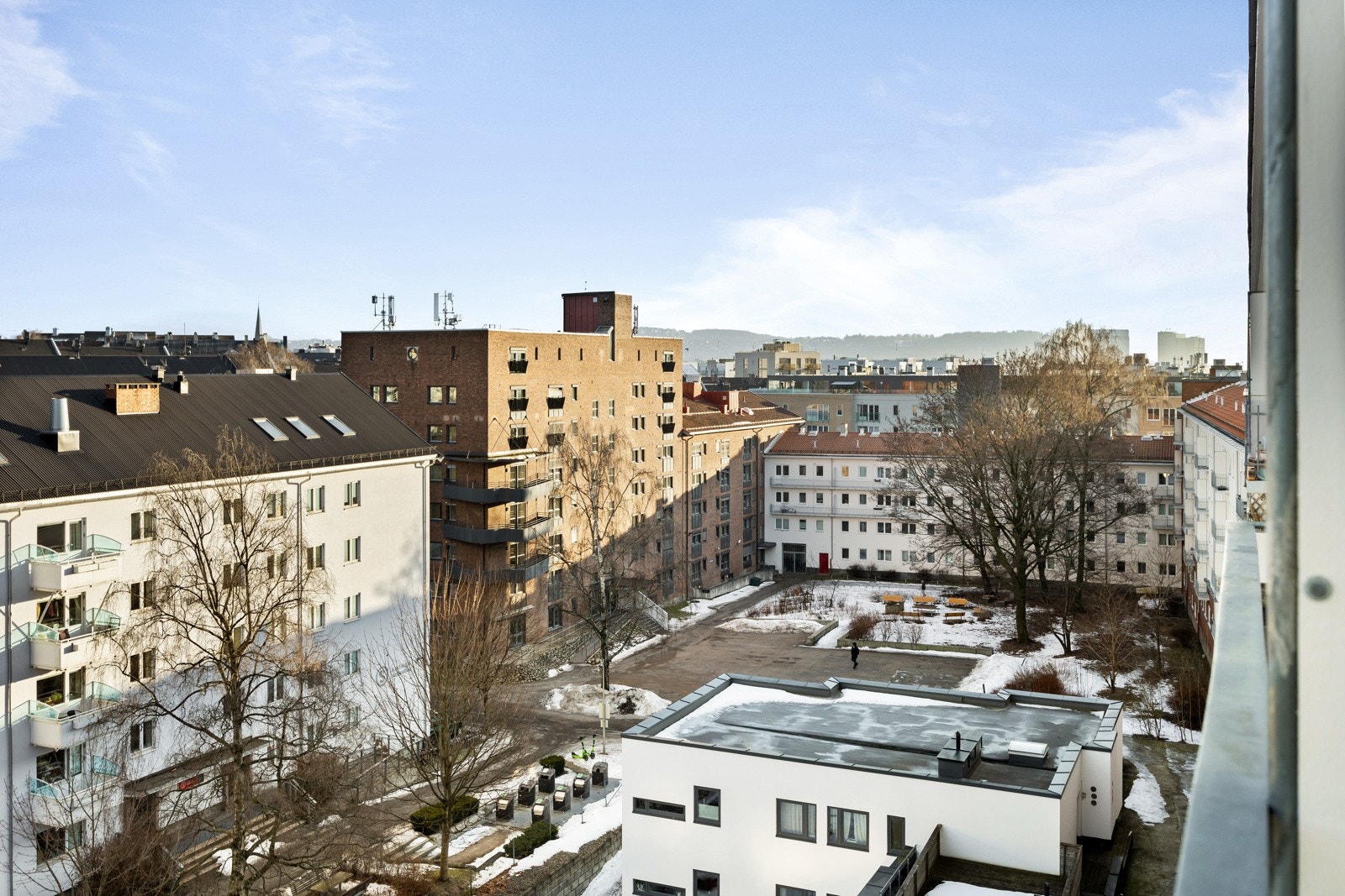 Leiligheten ligger høyt og luftig til. Galleribilde