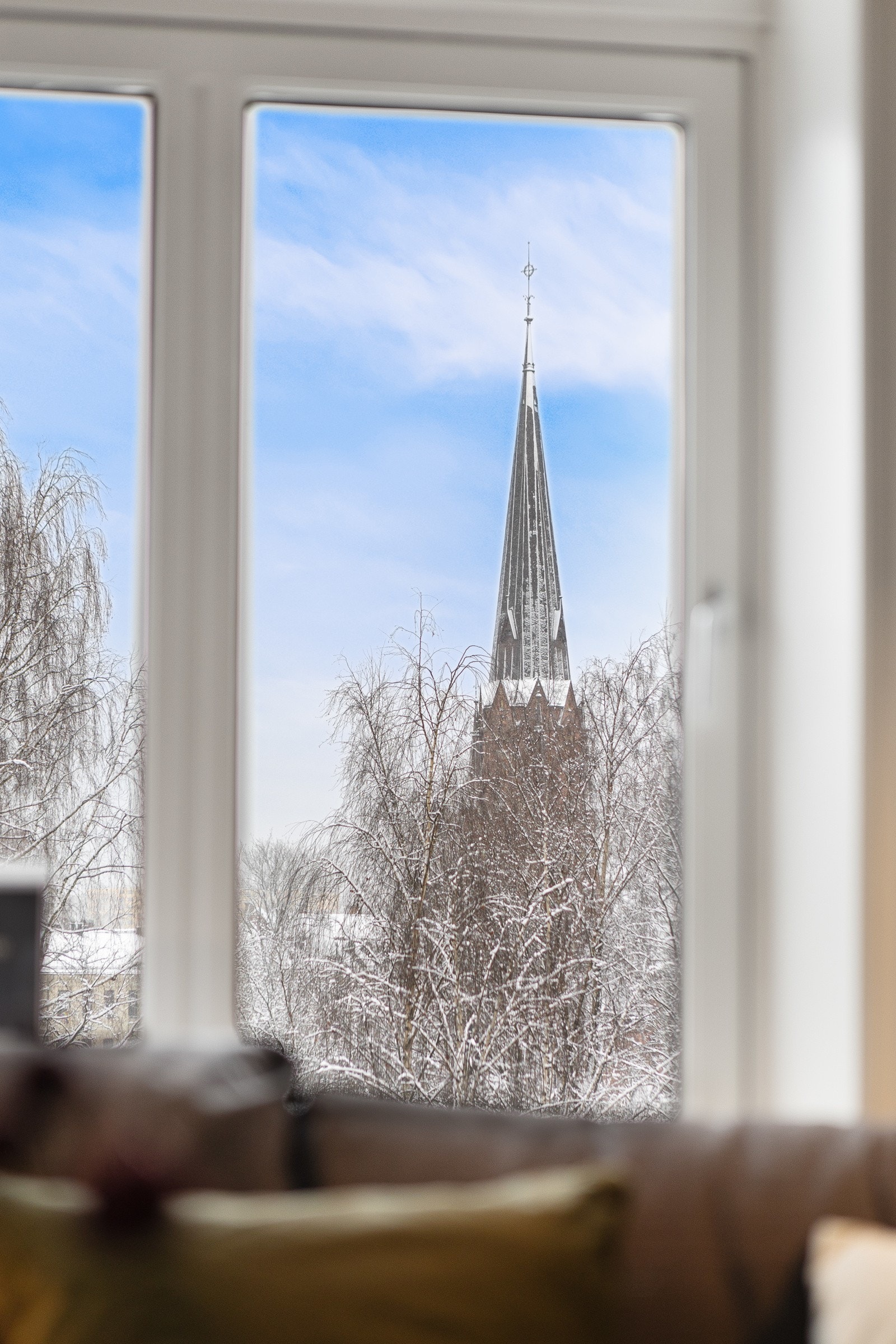 Hyggelig utsikt fra leiligheten ut over Birkelunden Galleribilde