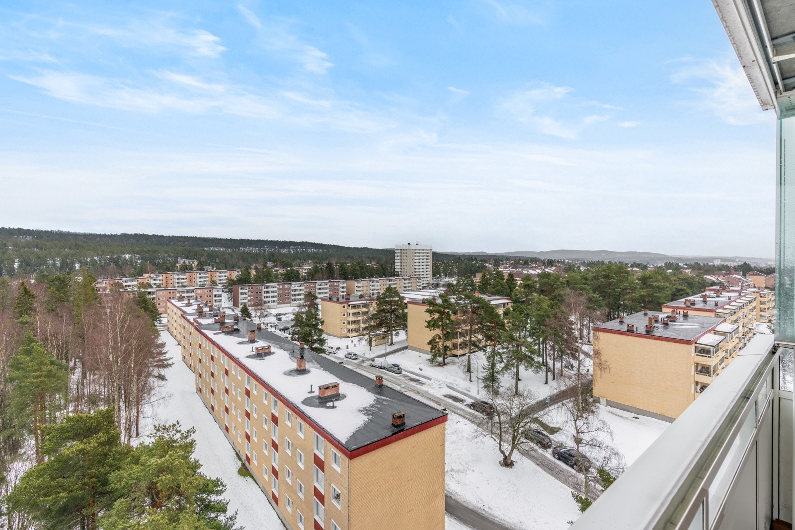 Her er det vidstrakt, fin utsikt mot Østmarka. Galleribilde