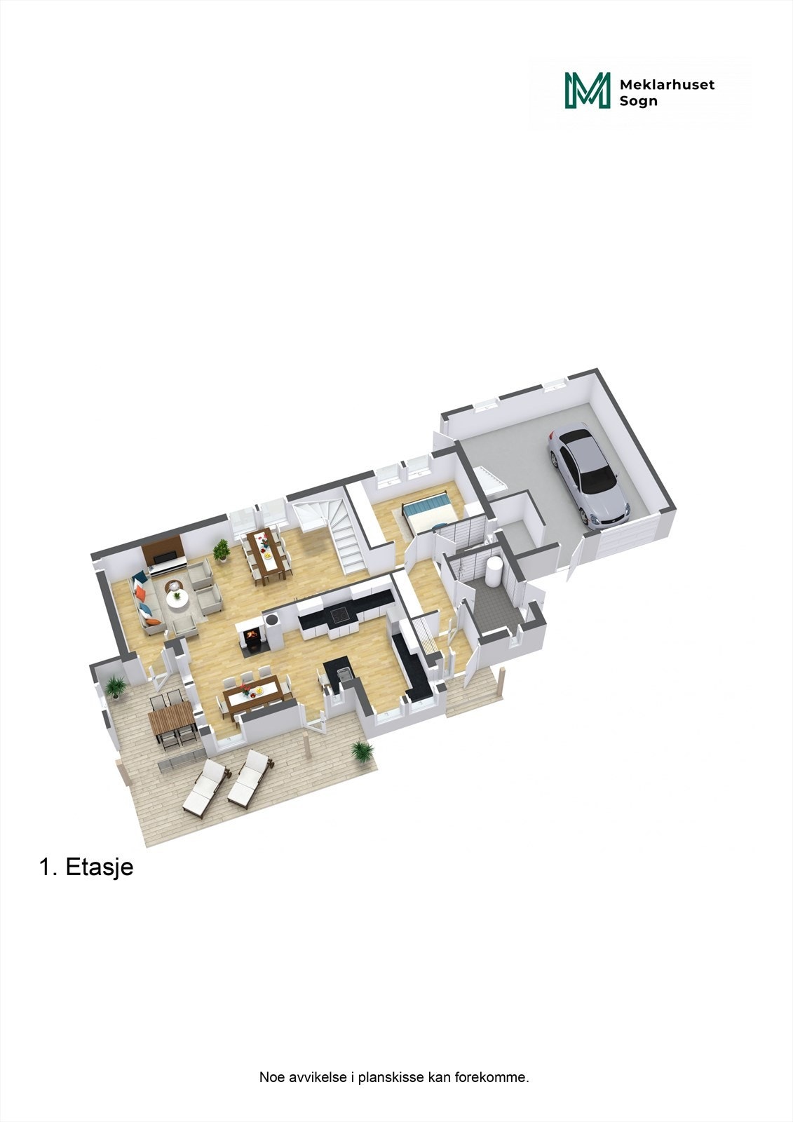 Planteikning 3D 1.etg. Galleribilde