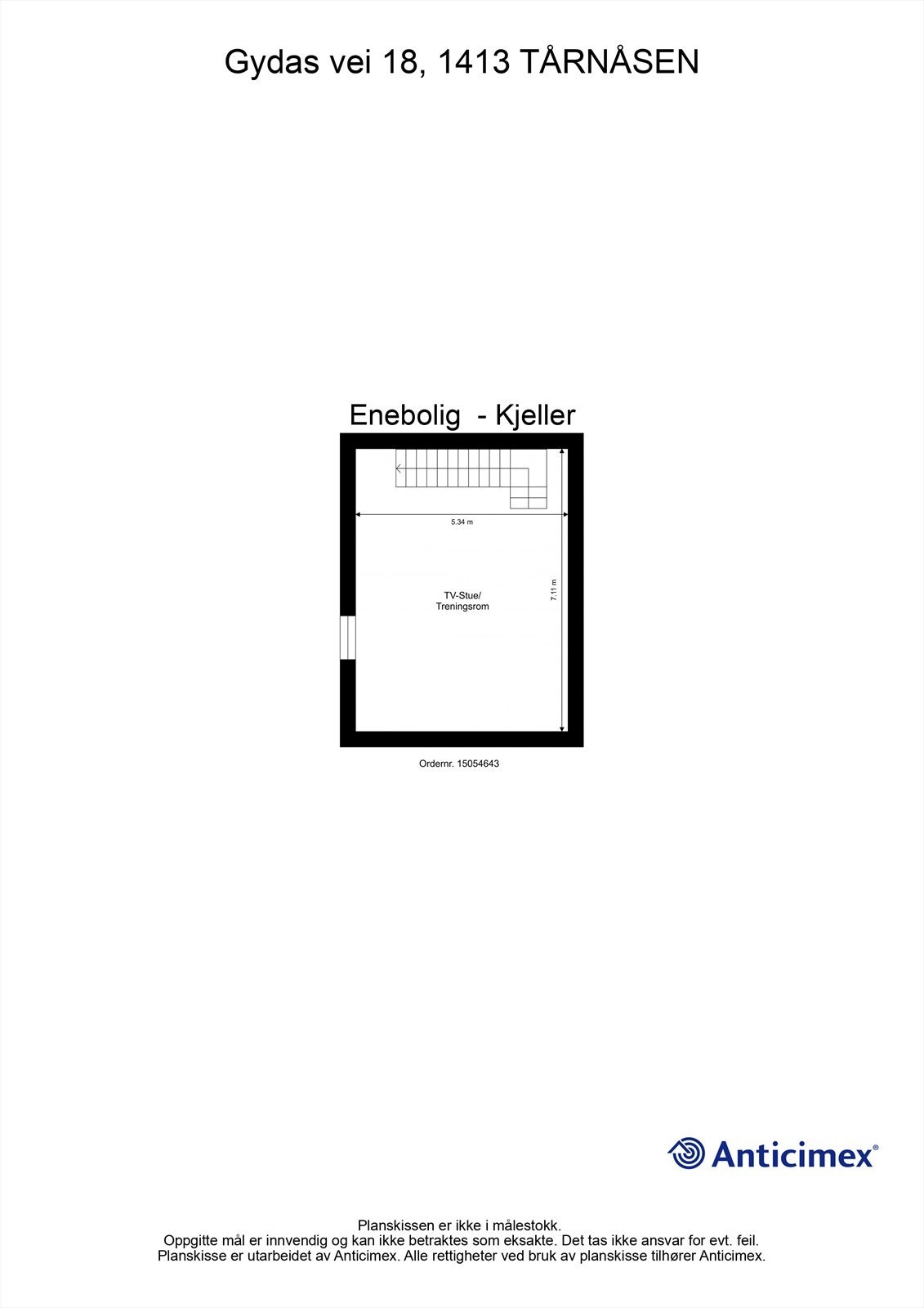 Plantegning kjeller Galleribilde