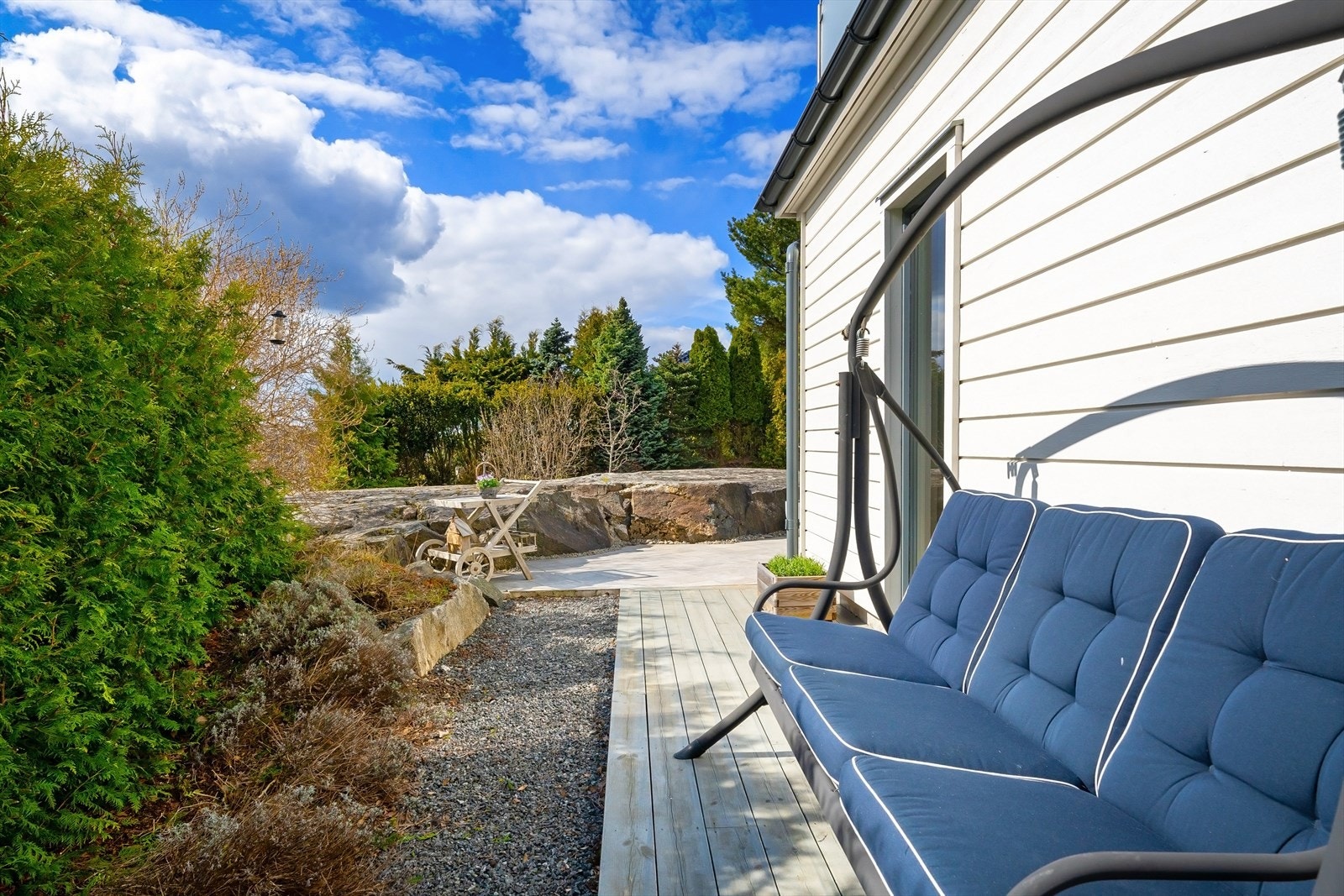 Det er flere flotte uteplasser Galleribilde