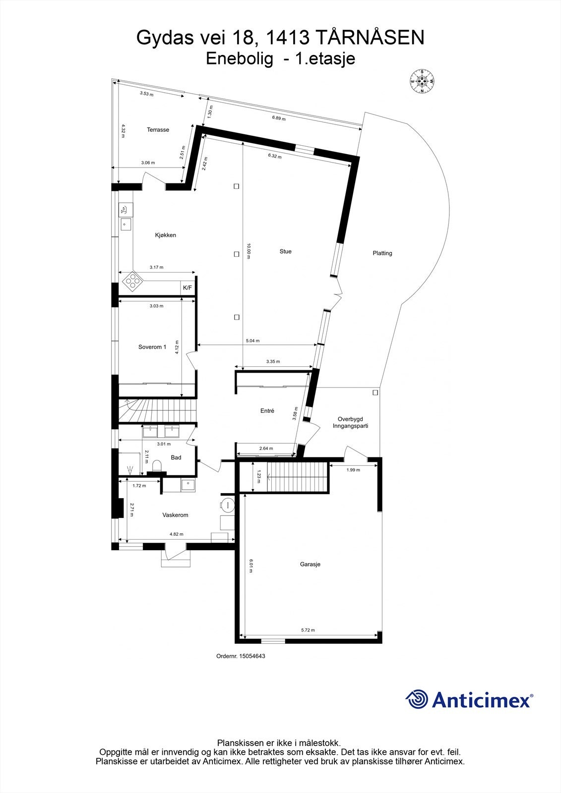 Plantegning 1.etasje Galleribilde