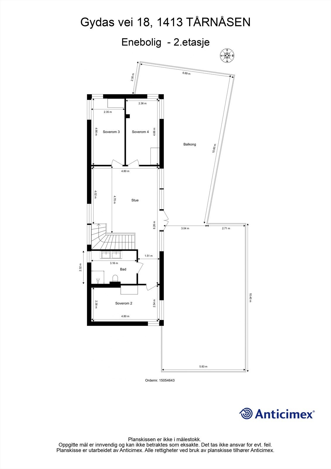 Plantegning 2.etasje Galleribilde