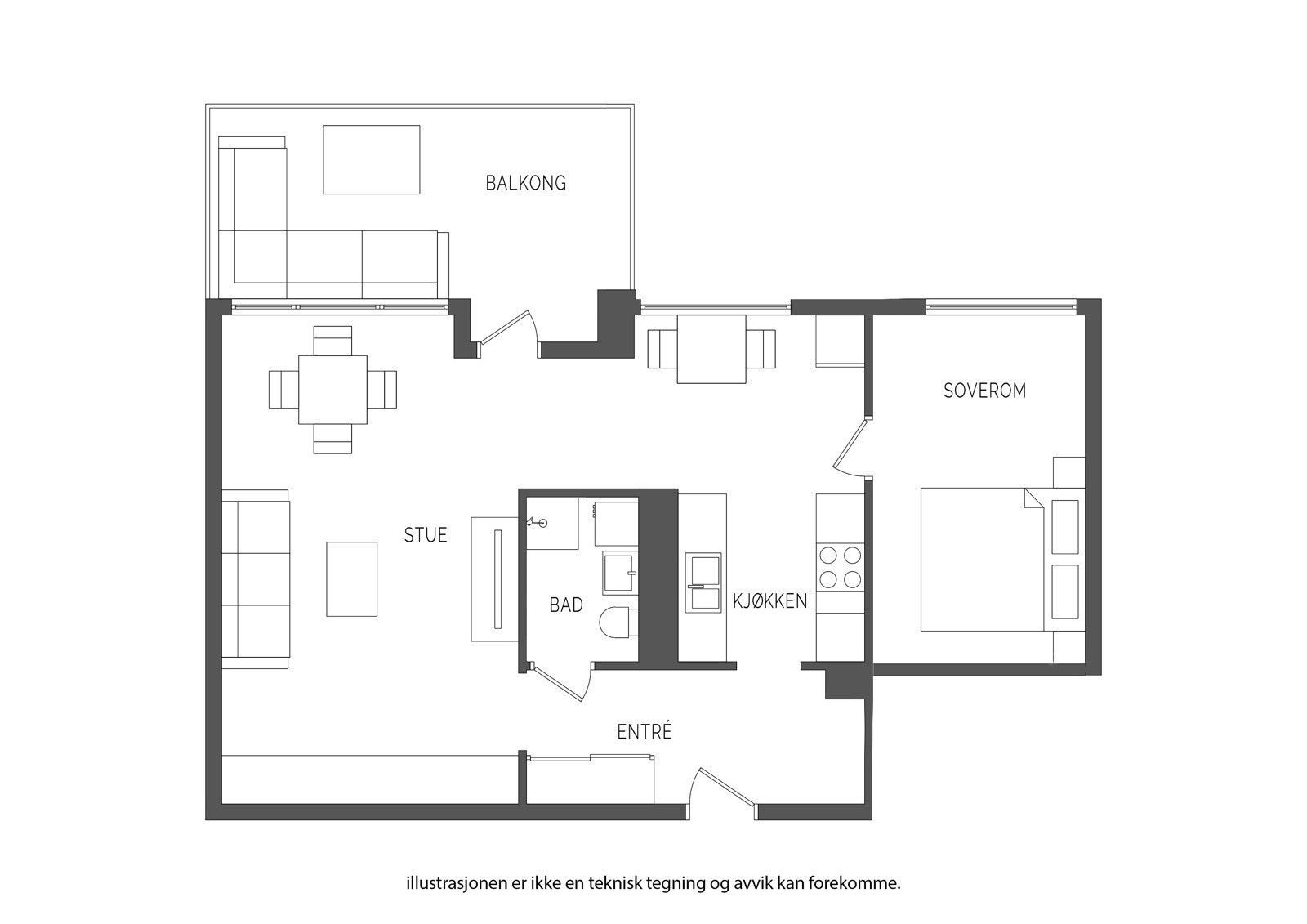 Plantegning 7. etasje Galleribilde