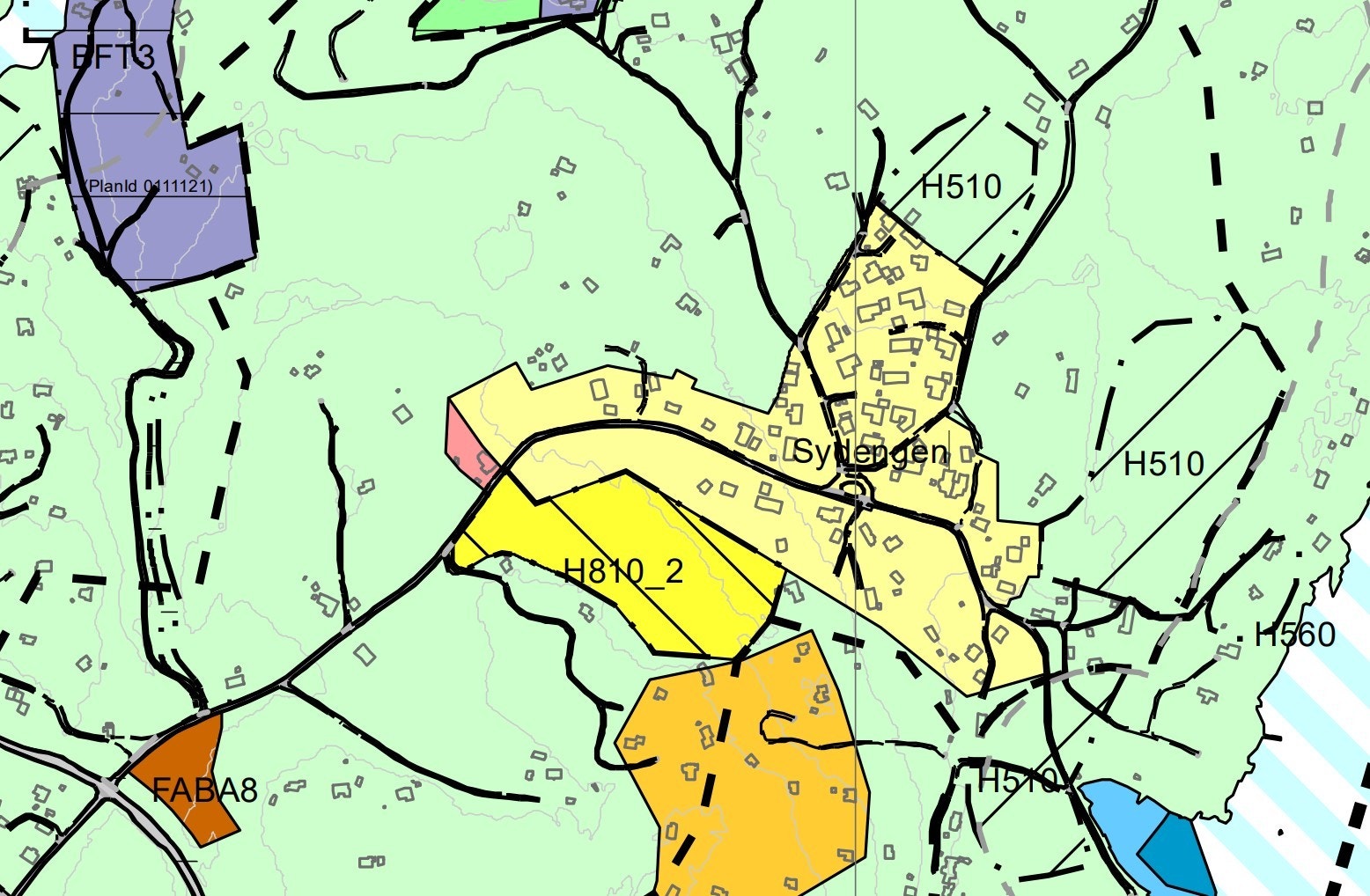 Tomten er uregulert og avsatt til boligformål. Galleribilde