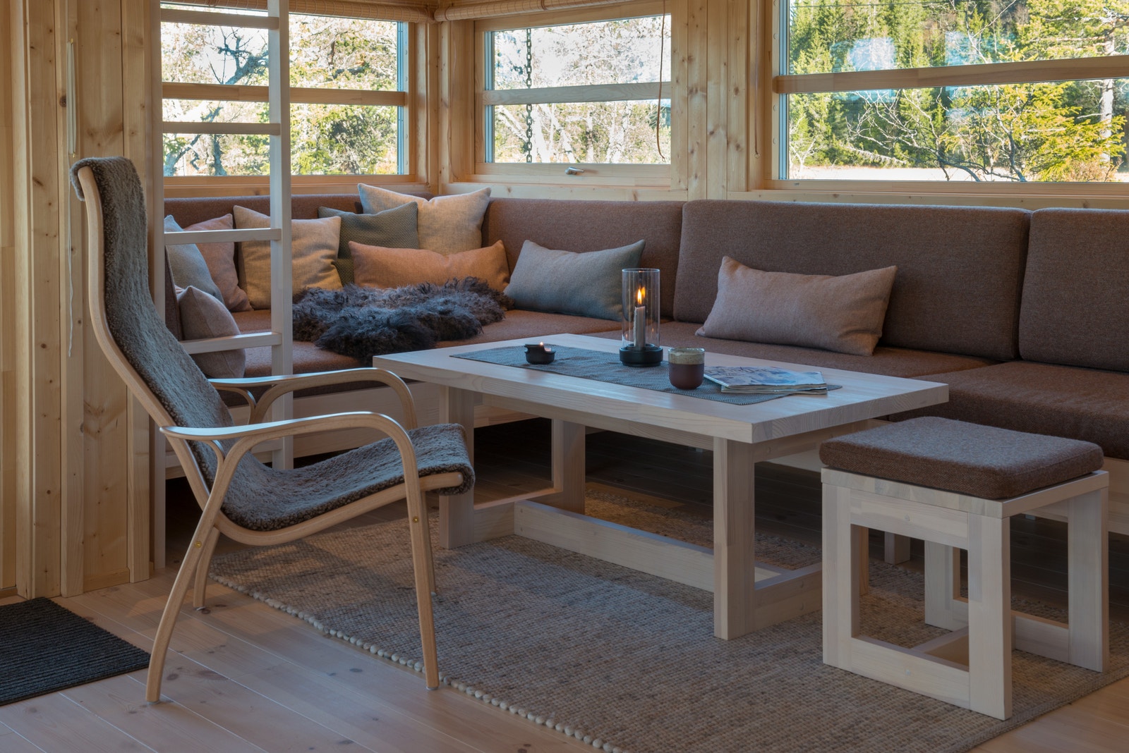 Eksempel på stue med dagseng Galleribilde