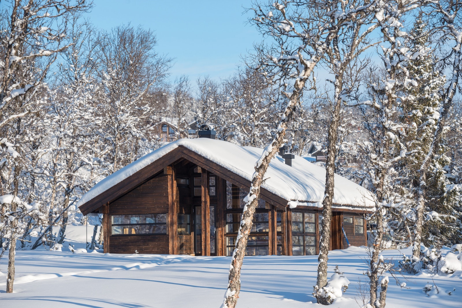 Lignende hytte som den som er prosjektert Galleribilde