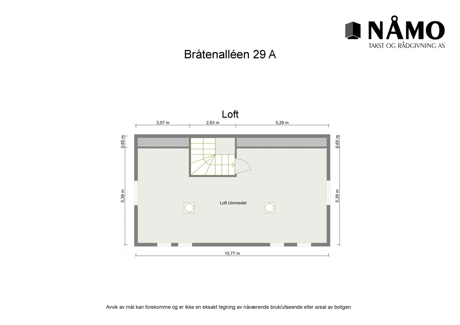 Plantegninig - loft Galleribilde