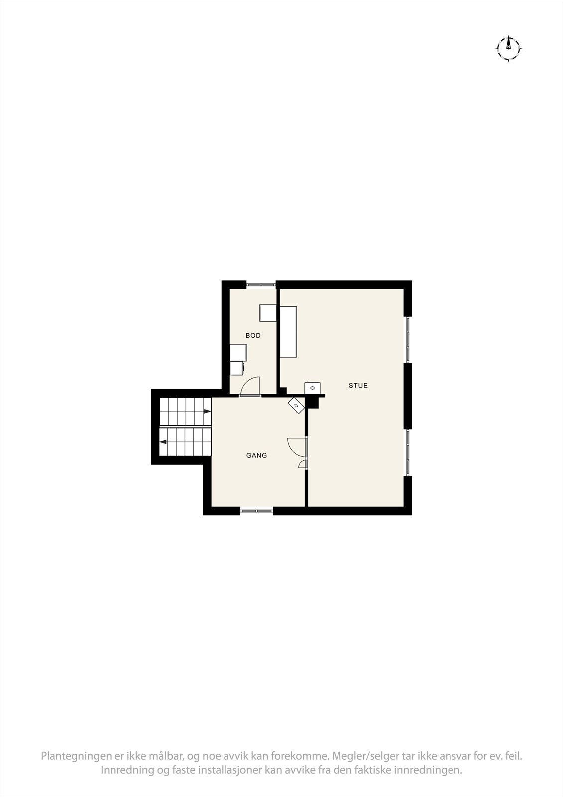 Plantegning 2. etasje stuedel Galleribilde