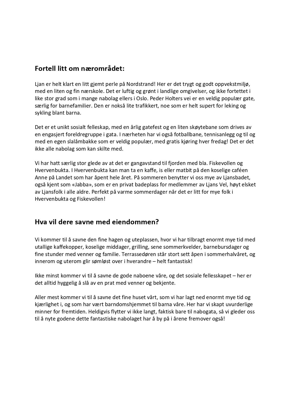 Intervju med selger. Galleribilde