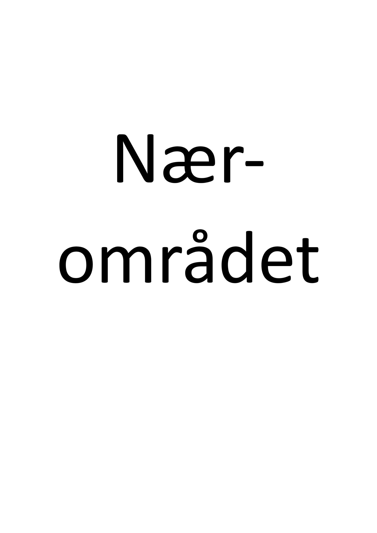 Nærområdet. Galleribilde