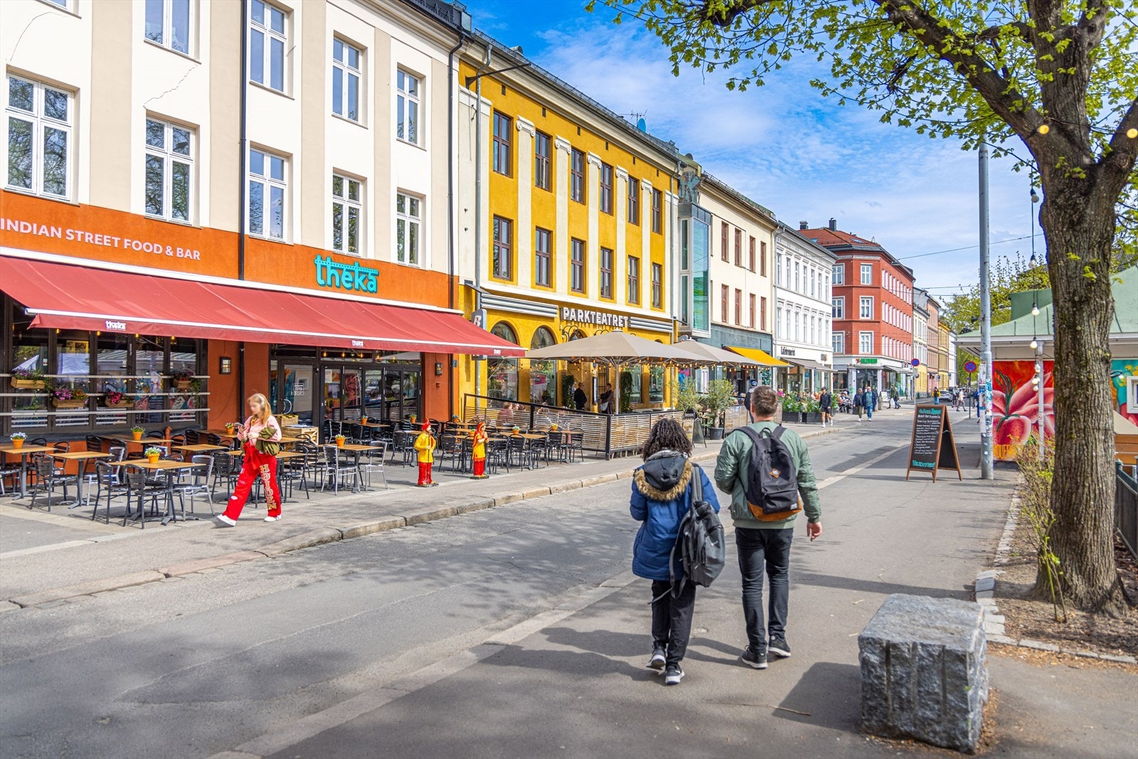Olaf Ryes plass med mange gode restauranter og servicetilbud. Galleribilde