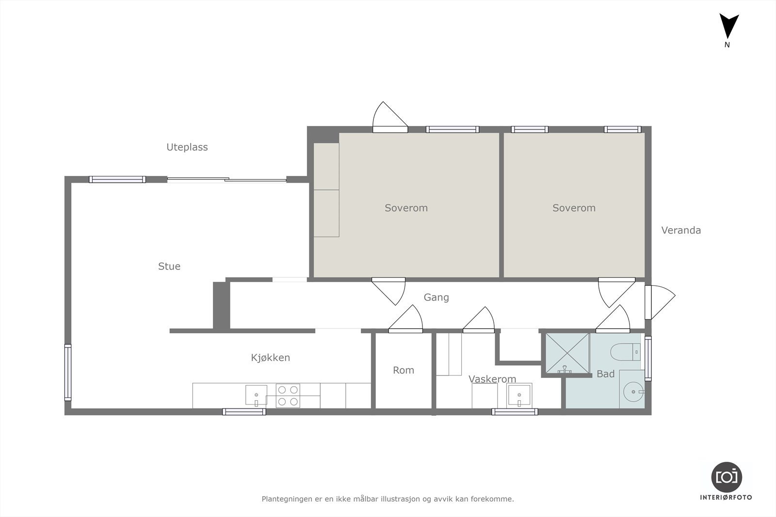 Plantegning Galleribilde