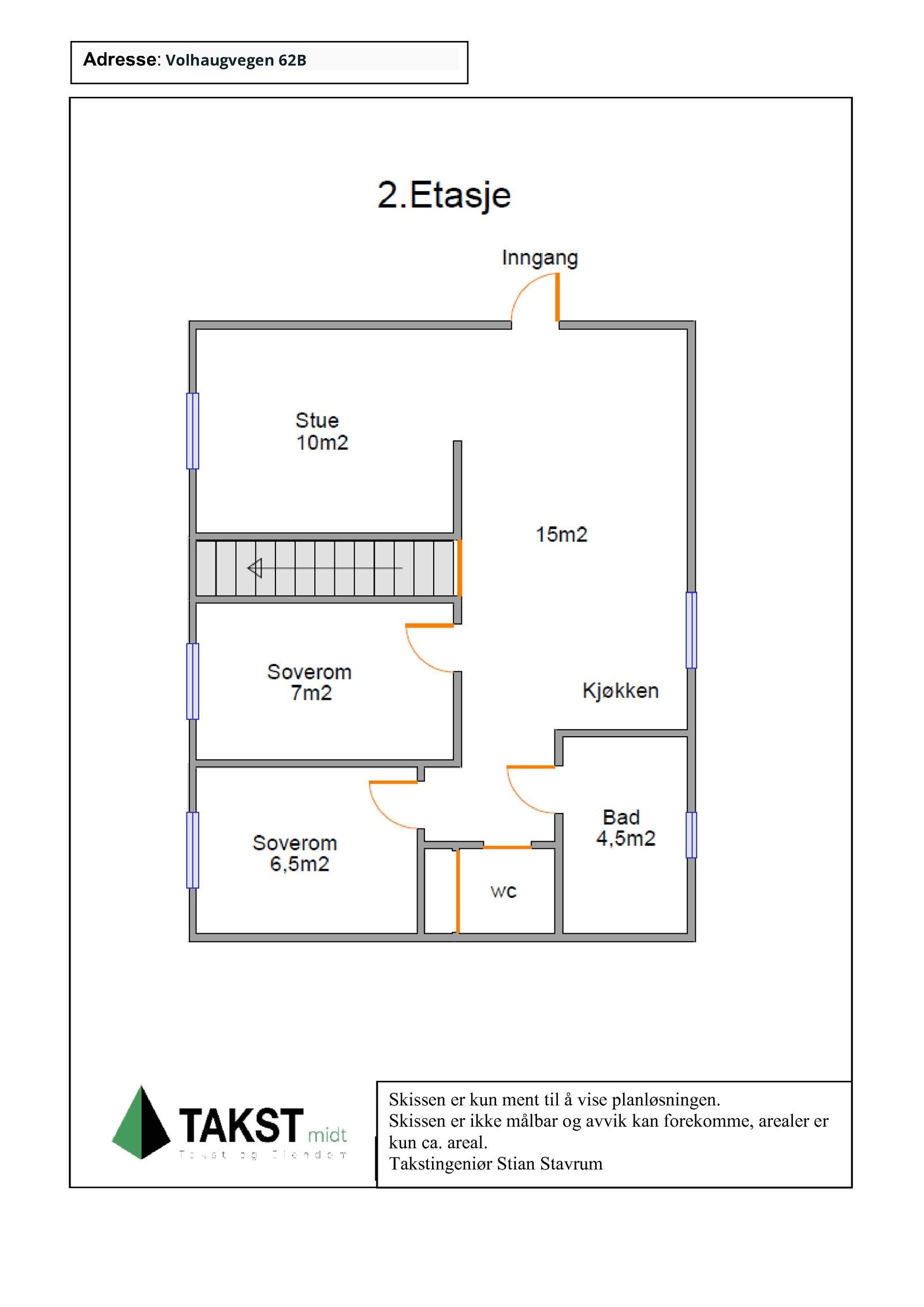 Planskisse 2.etasje Galleribilde