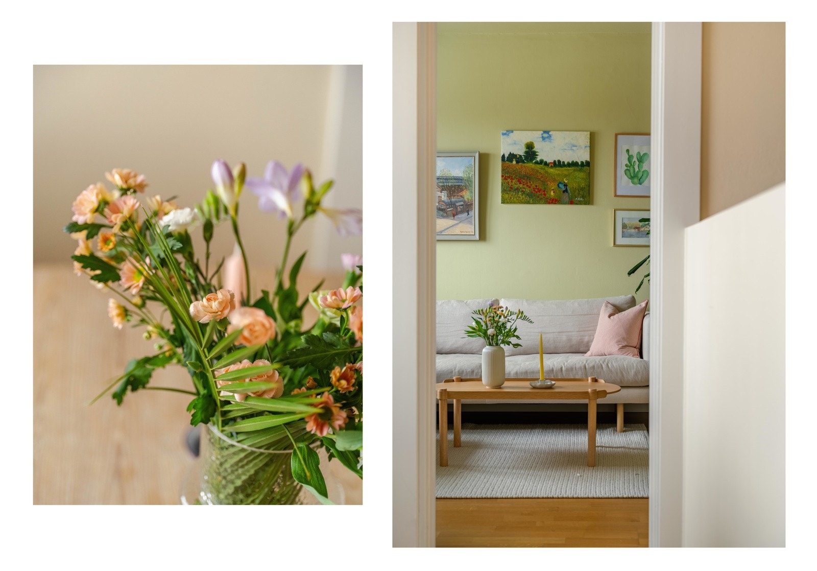 Vi tar turen videre inn i stuen, som har adkomst fra kjøkkenet. Galleribilde