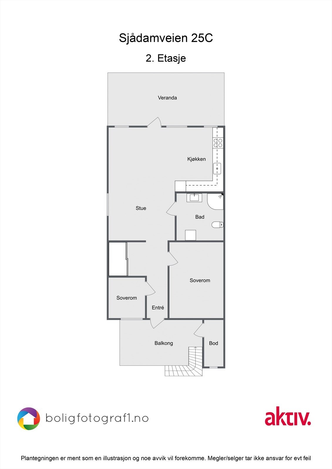 2. etasje - Plantegning Galleribilde