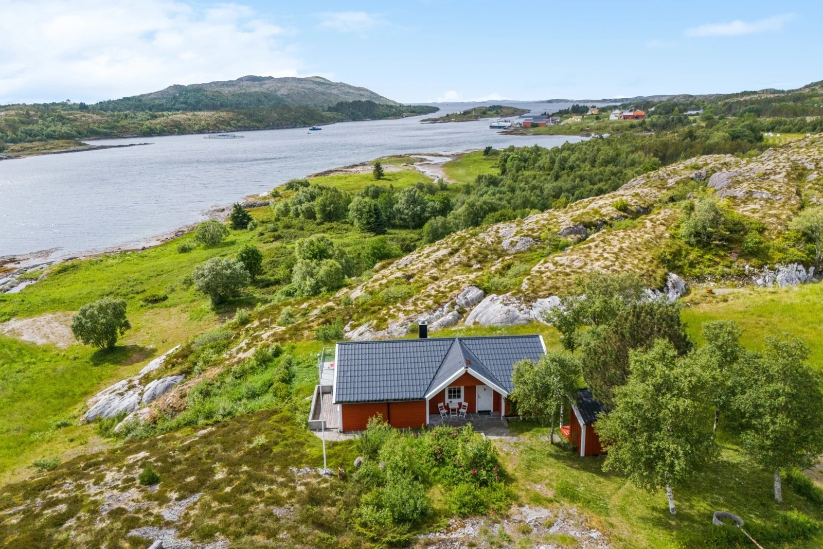 Oversiktsbilde mot vest (Folla og Nærøya) Galleribilde