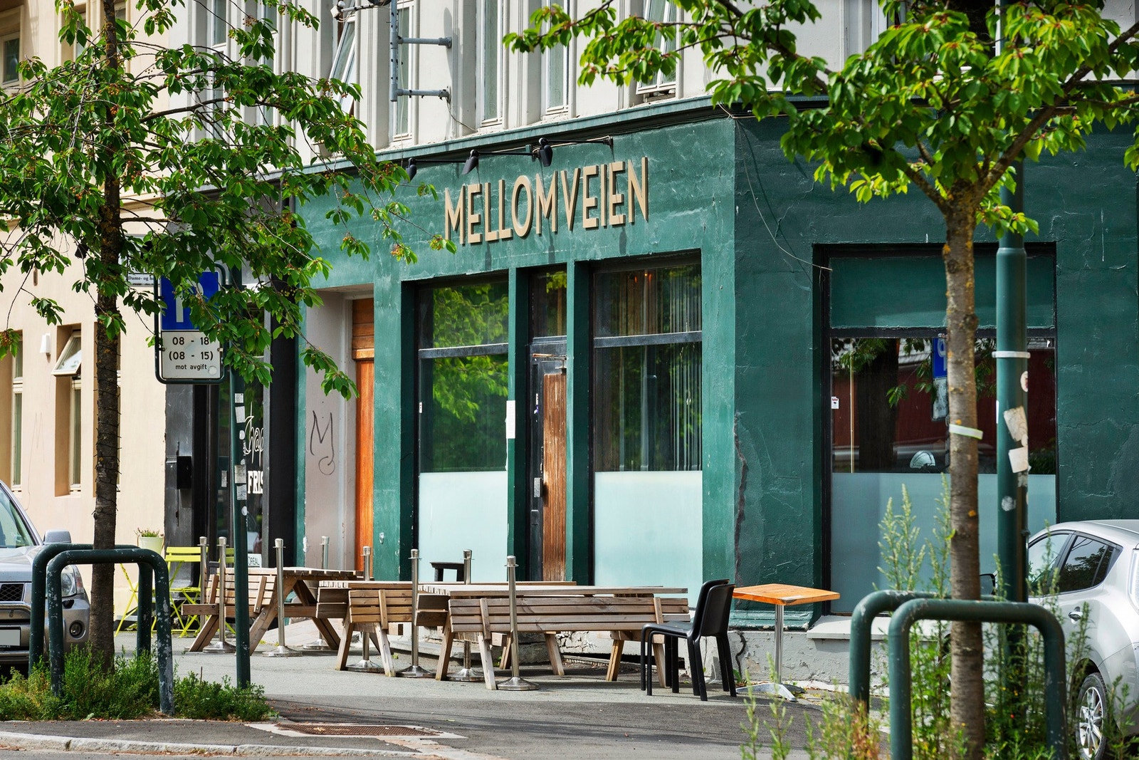 Populære restauranter like utenfor som bla. Mellomveien, Ramp, KlempeDons m.m Galleribilde