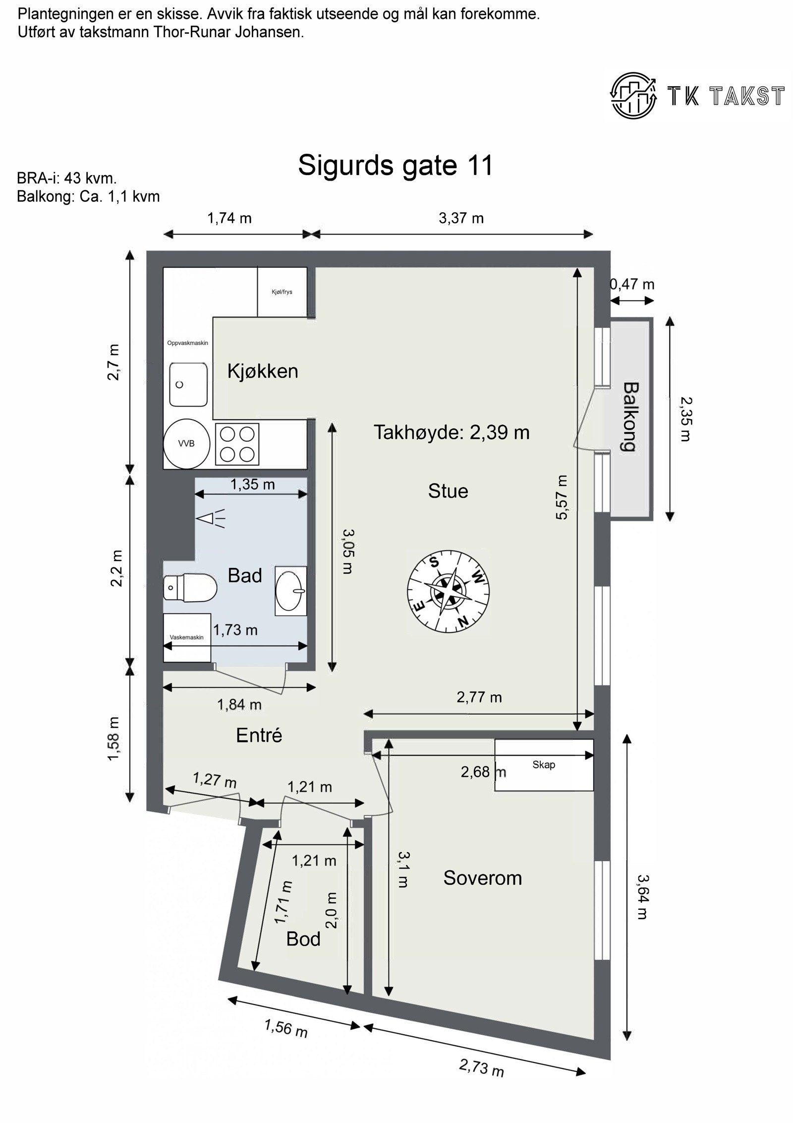 Plantegning Galleribilde