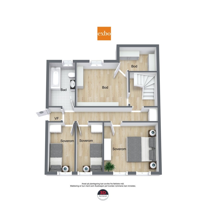 Plantegning underetasje Galleribilde