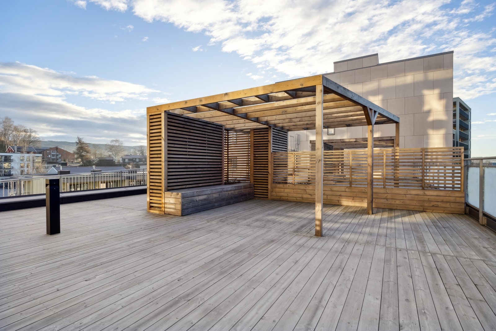 Det disponeres felles takterrasse for beboere i sameiet. Galleribilde