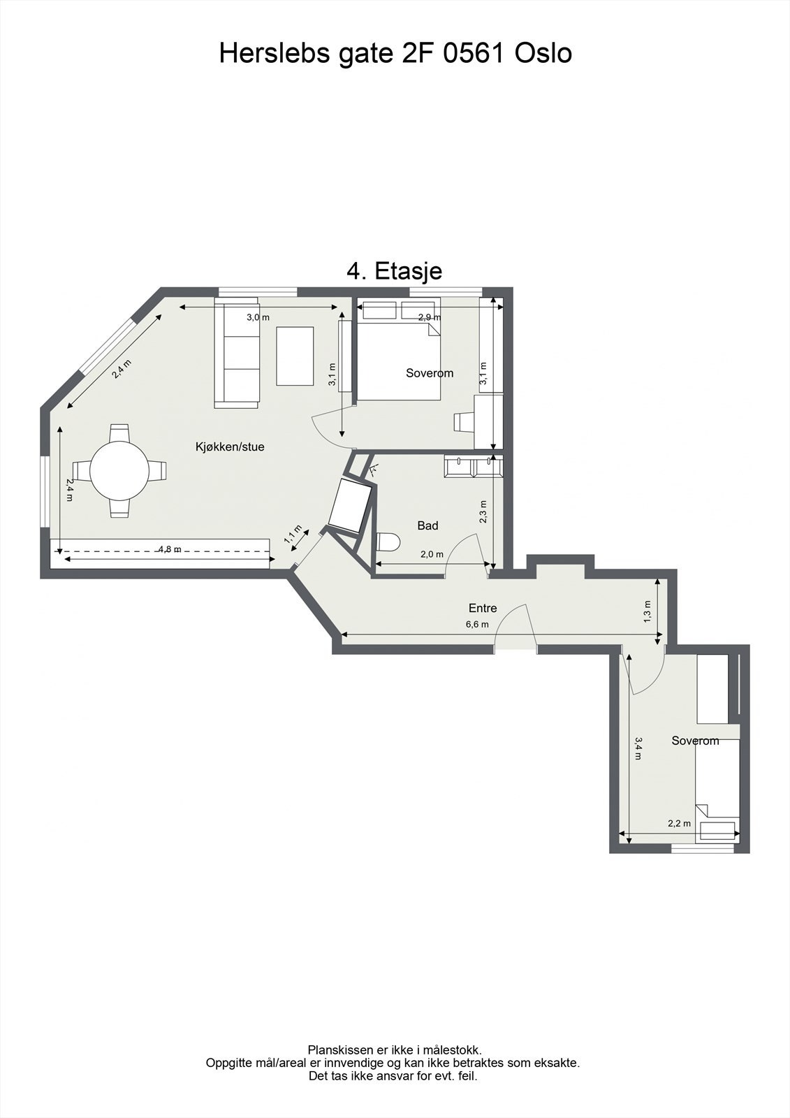 Plantegning for orientering Galleribilde