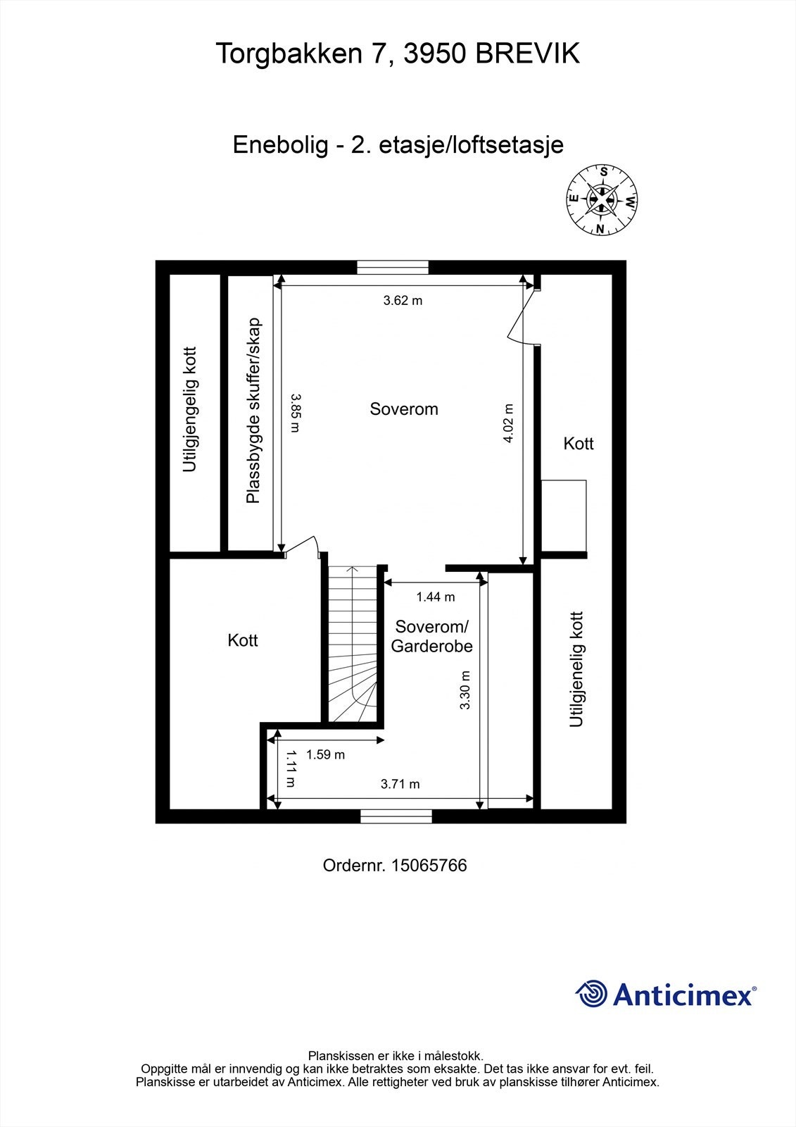 Plantegning 2. etasje Galleribilde